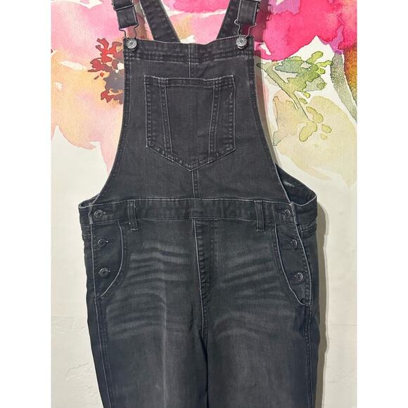 Old Navy Denim - Old Navy Bib Denim Overalls Womens Cotton Blend Sz 16 - Color Black - Plus Size